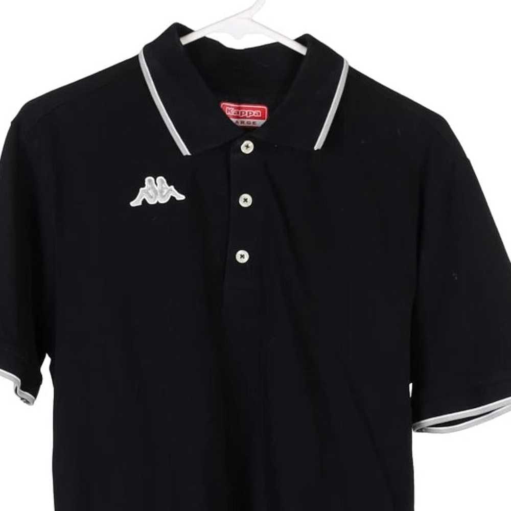 Kappa Polo Shirt - Large Black Cotton - image 3