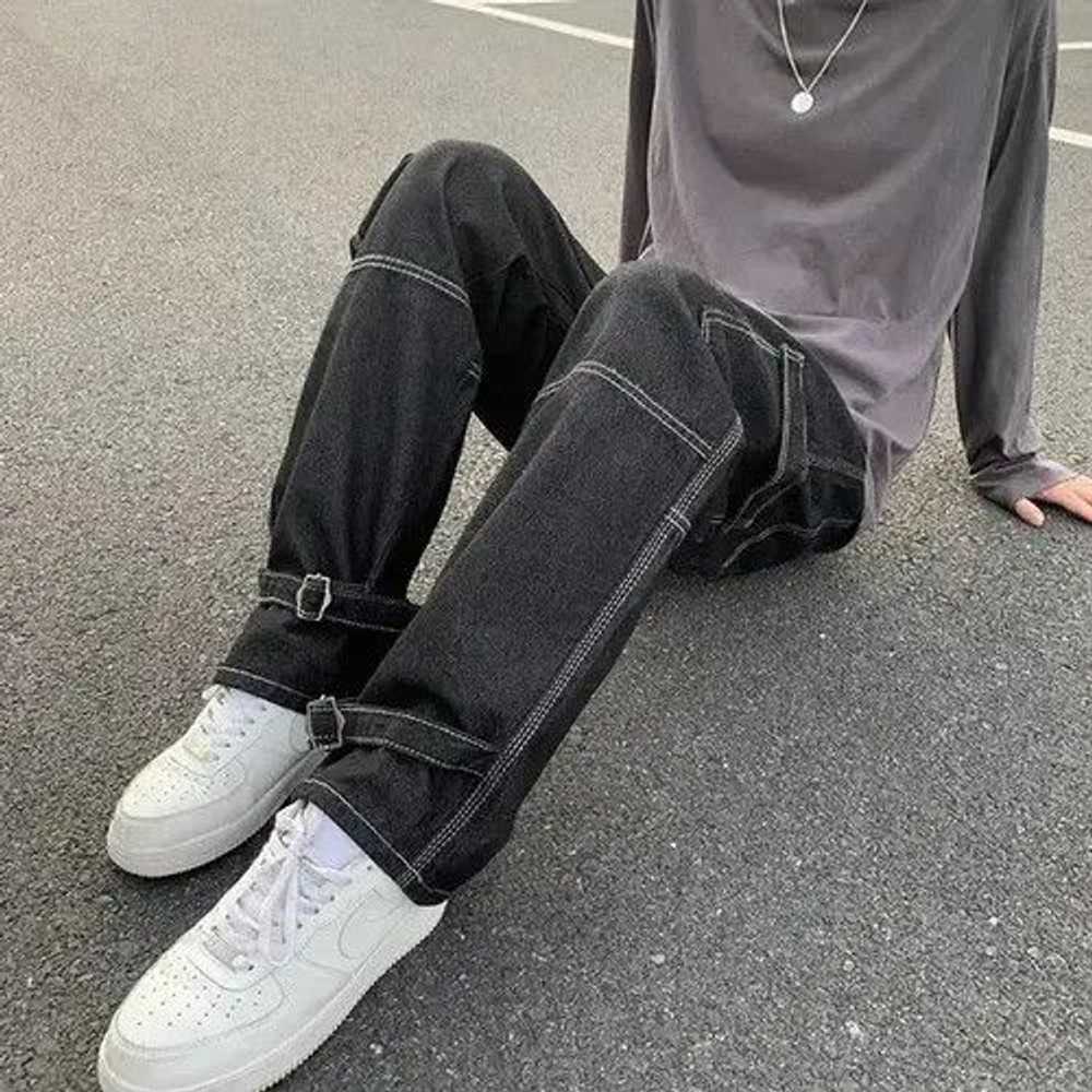 Japanese Brand × Jean × Streetwear Wide Leg Jeans - image 2