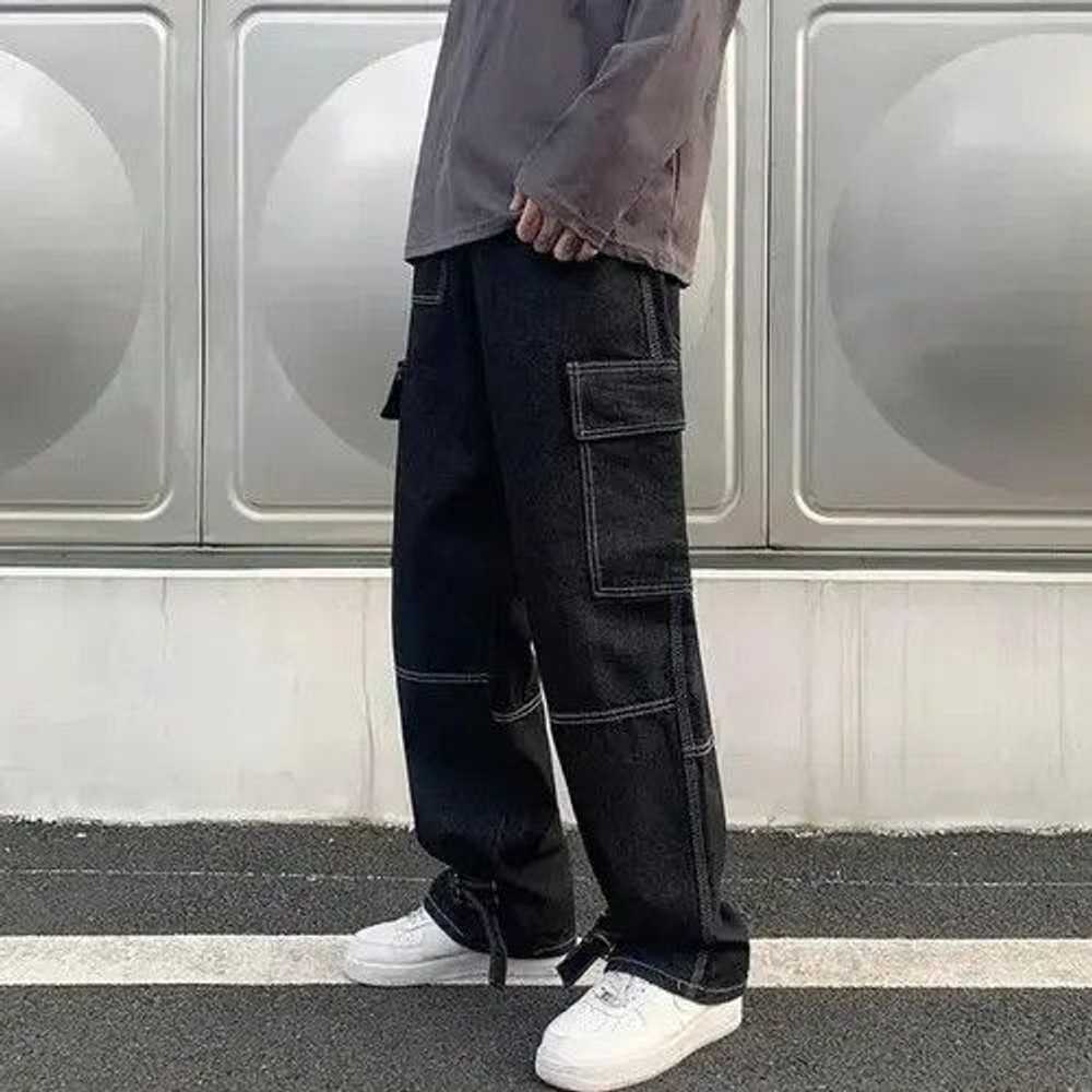 Japanese Brand × Jean × Streetwear Wide Leg Jeans - image 4