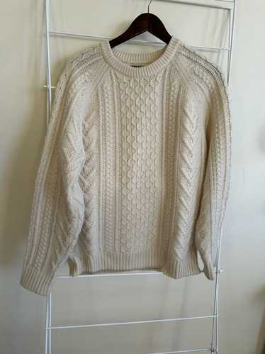 J.Crew J Crew cable knit wool fisherman sweater in