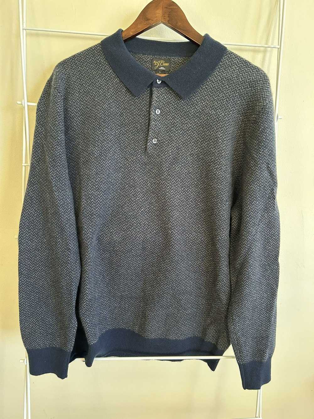 J.Crew J Crew cashmere sweater polo in navy - image 1