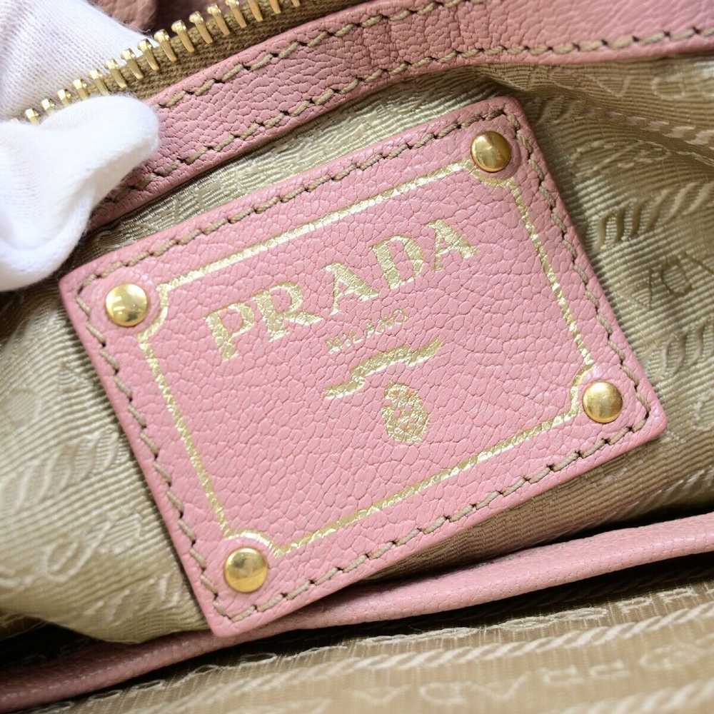 Prada Daino Pink Leather Tote Bag (Pre-Owned) - image 10