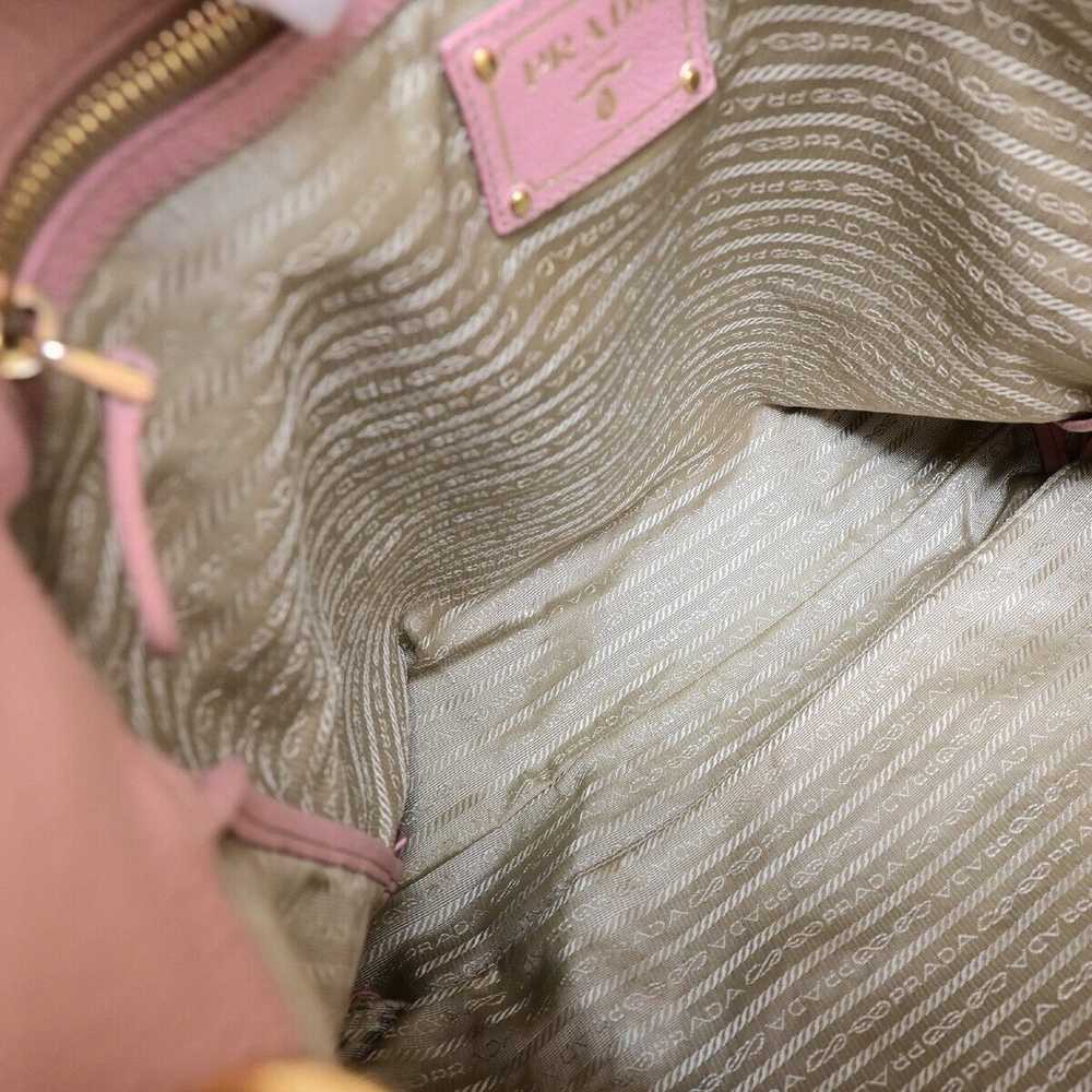 Prada Daino Pink Leather Tote Bag (Pre-Owned) - image 7