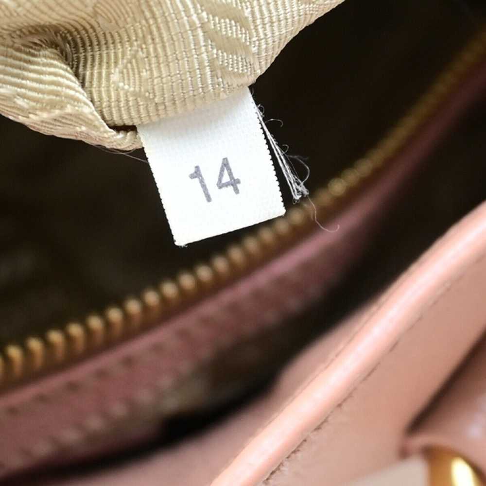 Prada Daino Pink Leather Tote Bag (Pre-Owned) - image 9