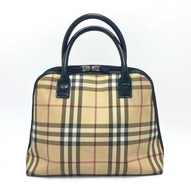 BURBERRY Handbag PVC / Leather beige Check Pattern - image 1