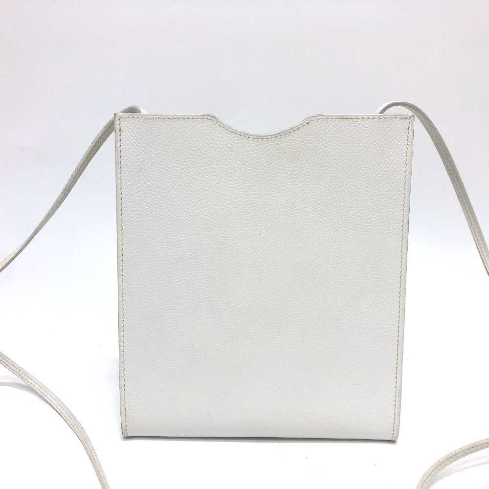 HERMES Shoulder Bag leather white Onimetu - image 2