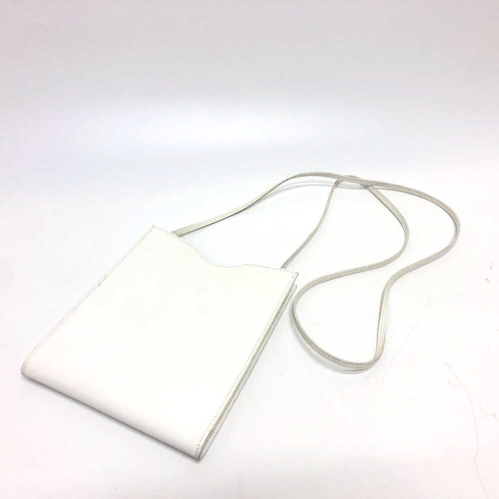 HERMES Shoulder Bag leather white Onimetu - image 3