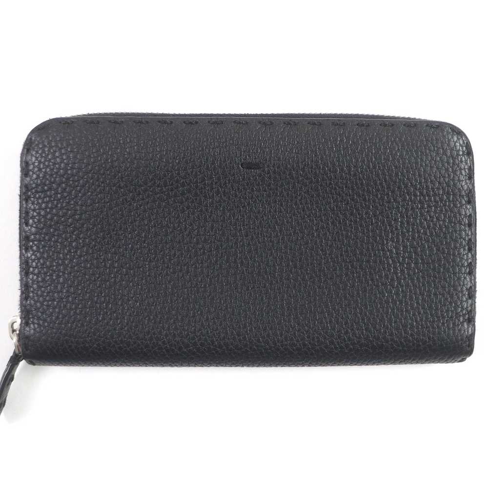 FENDI Long Wallet Purse 7M0210 leather black Cele… - image 1