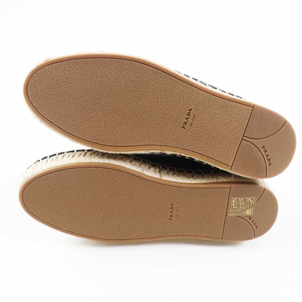 PRADA Flat shoes 1F989L cotton Black natural With… - image 5