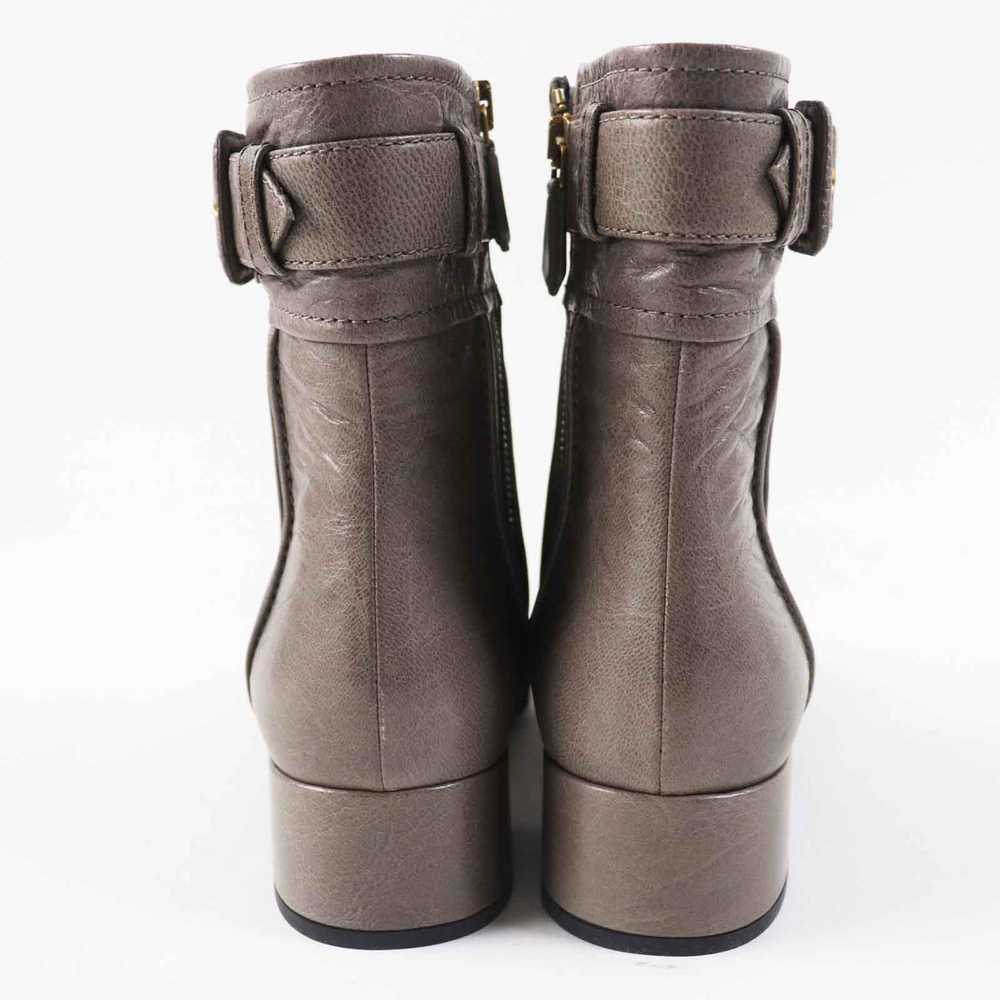 PRADA short boots leather Brown gray type 37.5 - image 3