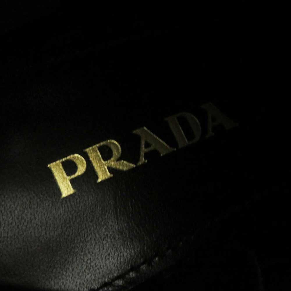 PRADA short boots leather Brown gray type 37.5 - image 7