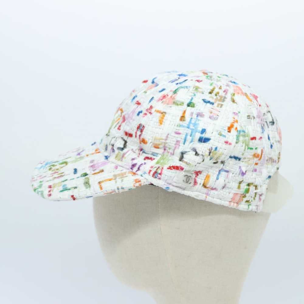 Chanel CHANEL Cap Tweed M Multicolor CC Auth 9482… - image 4