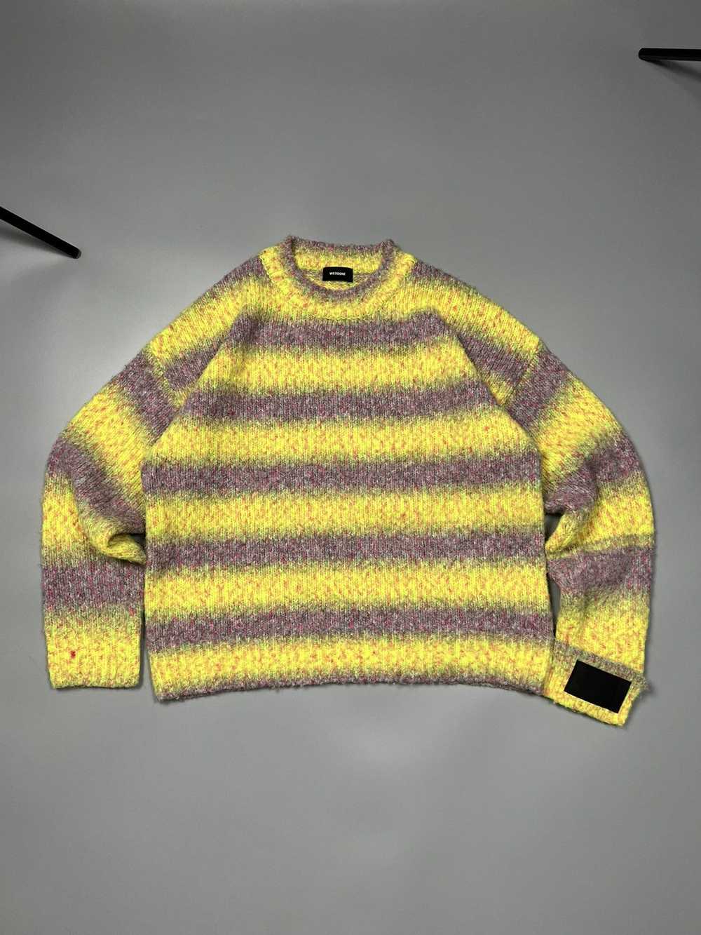 WE11DONE We11done Oversized Striped Knit Sweater … - image 1