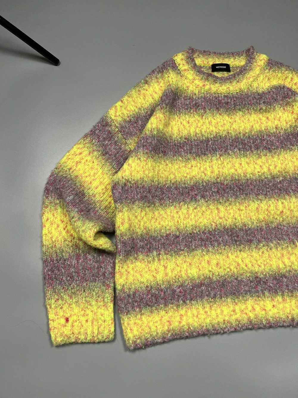 WE11DONE We11done Oversized Striped Knit Sweater … - image 3