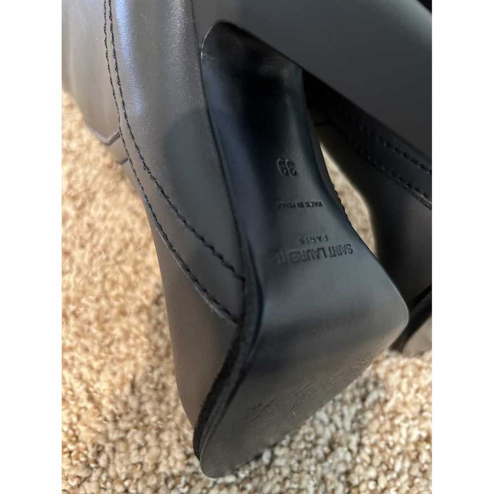 Saint Laurent Leather riding boots - image 3