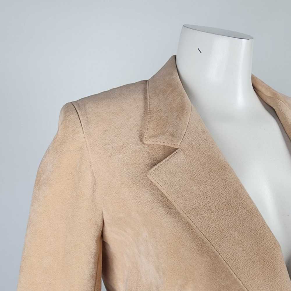 Vintage Holt Renfrew Cream Ultra Suede Blazer Siz… - image 2