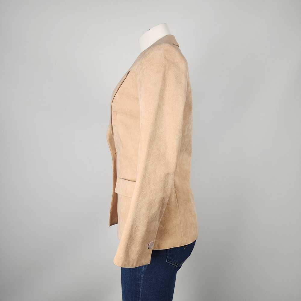 Vintage Holt Renfrew Cream Ultra Suede Blazer Siz… - image 5