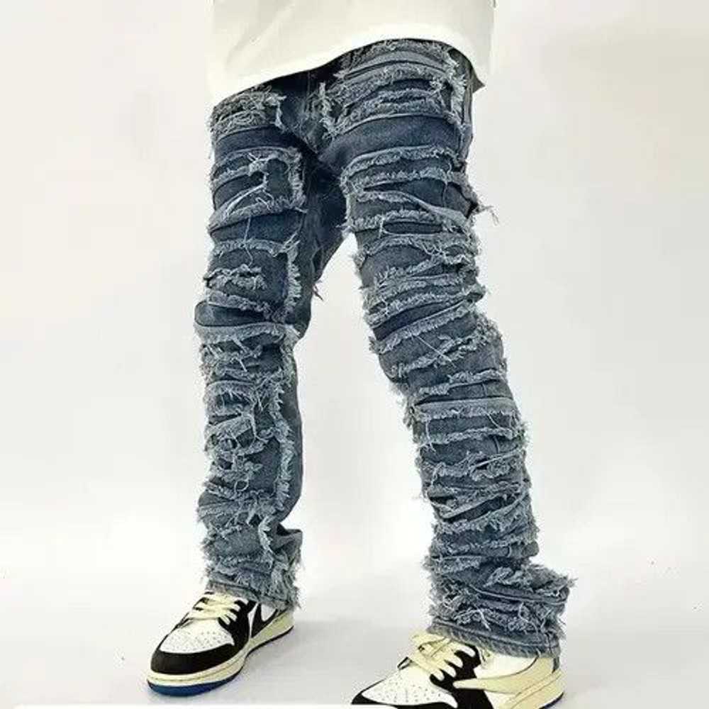 Camo × Japanese Brand × Vintage Ripped Distressed… - image 1