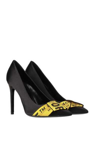 Off-White Industrial Tape Heels in Black