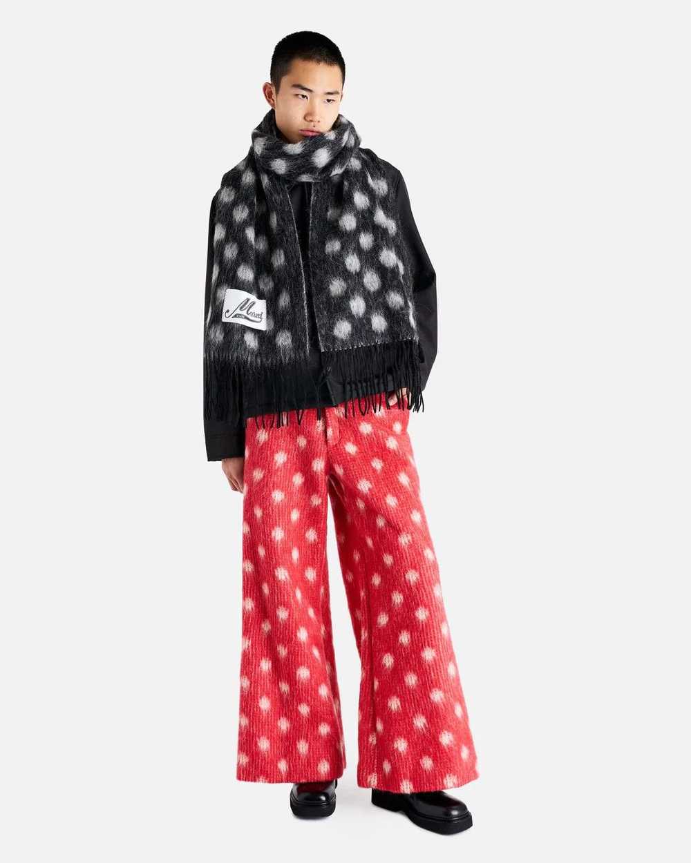 Marni o1w1db11124 Brushed Dots Tulip Wool Trouser… - image 4