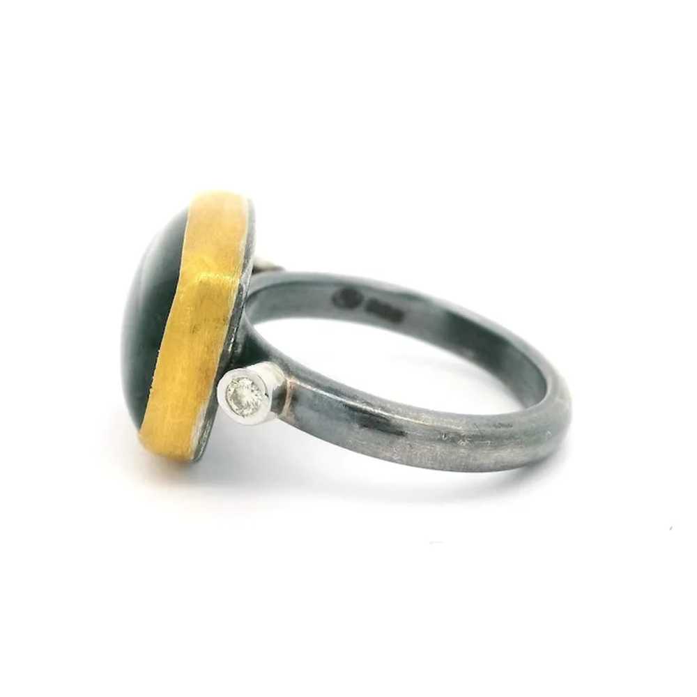 Lika Behar Blackened Silver Yellow Gold Labradori… - image 5