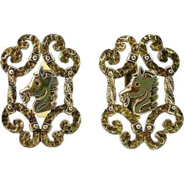 HUGE Pair of Vintage 1940s Art Deco Handmade Gilt… - image 1