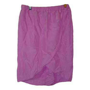 MM6 Silk mid-length skirt