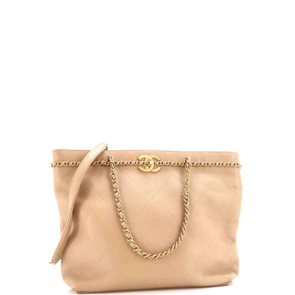 Chanel Classic CC Shopping leather handbag - image 3