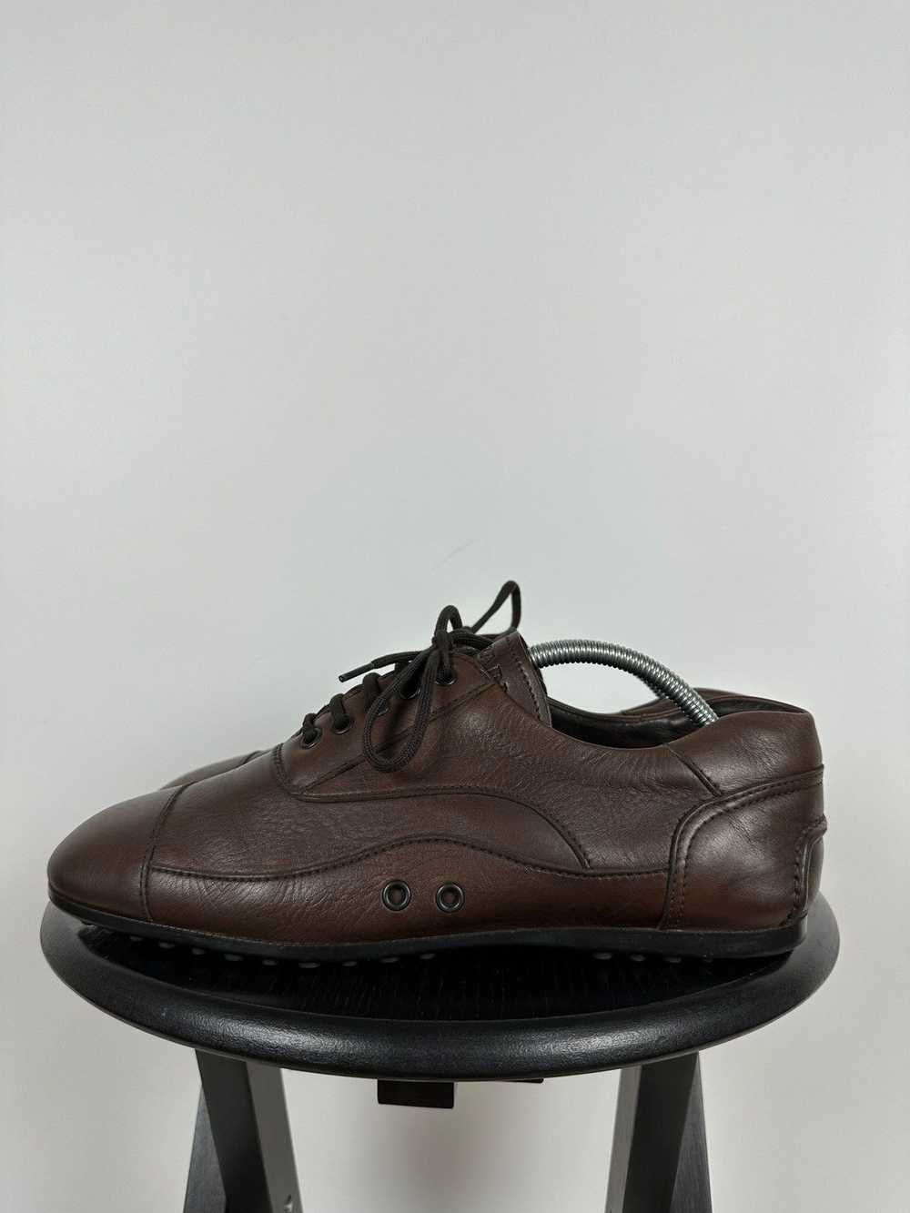 Car Shoe × Prada Prada Brown Leather Driving Car … - image 2