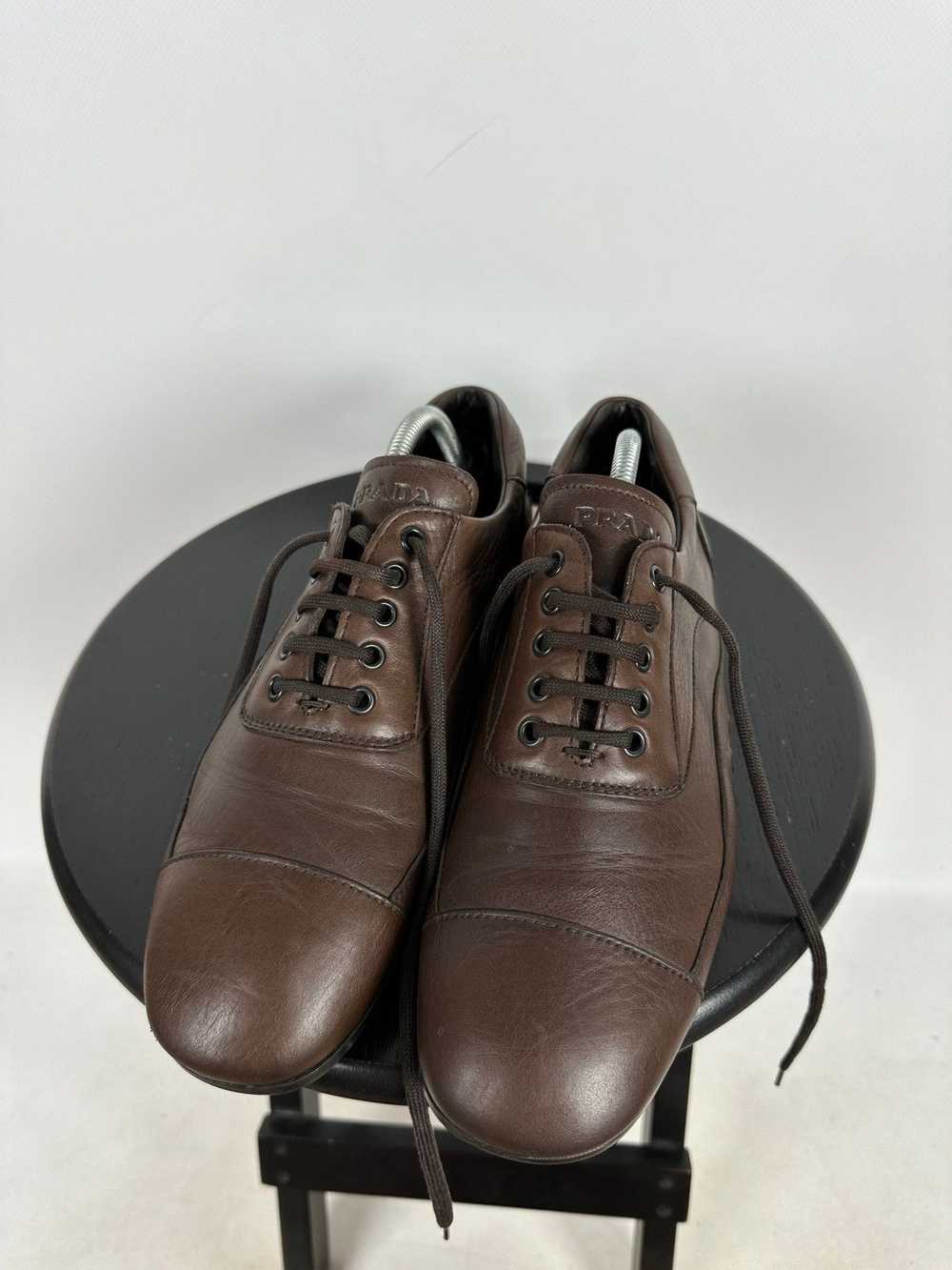 Car Shoe × Prada Prada Brown Leather Driving Car … - image 8