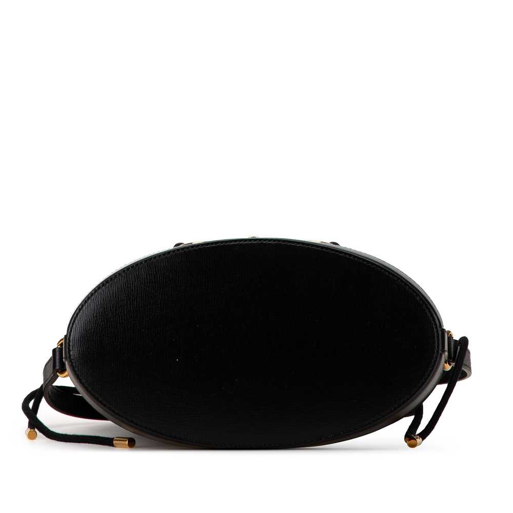 Black Gucci Leather Horsebit 1955 Bucket Bag - image 3