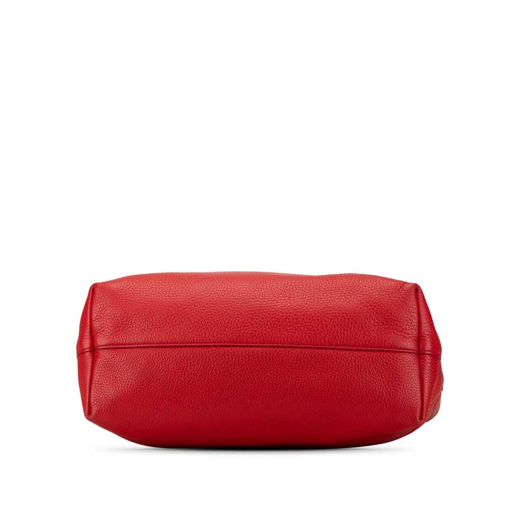 Red Prada Vitello Daino Satchel - image 3