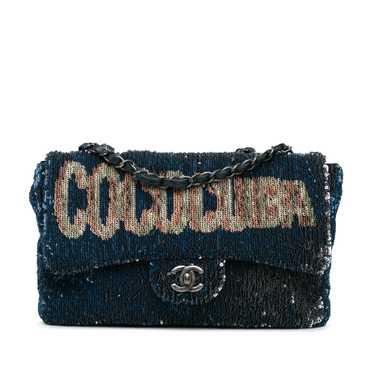 Blue Chanel Paris-Cuba Medium Sequin Coco Cuba Fla