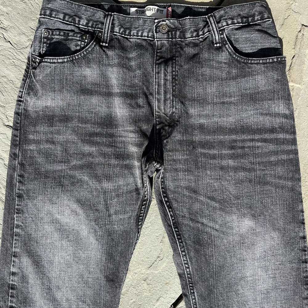 Levi's Y2K Levi’s 505 Black Distressed Grunge Jea… - image 3