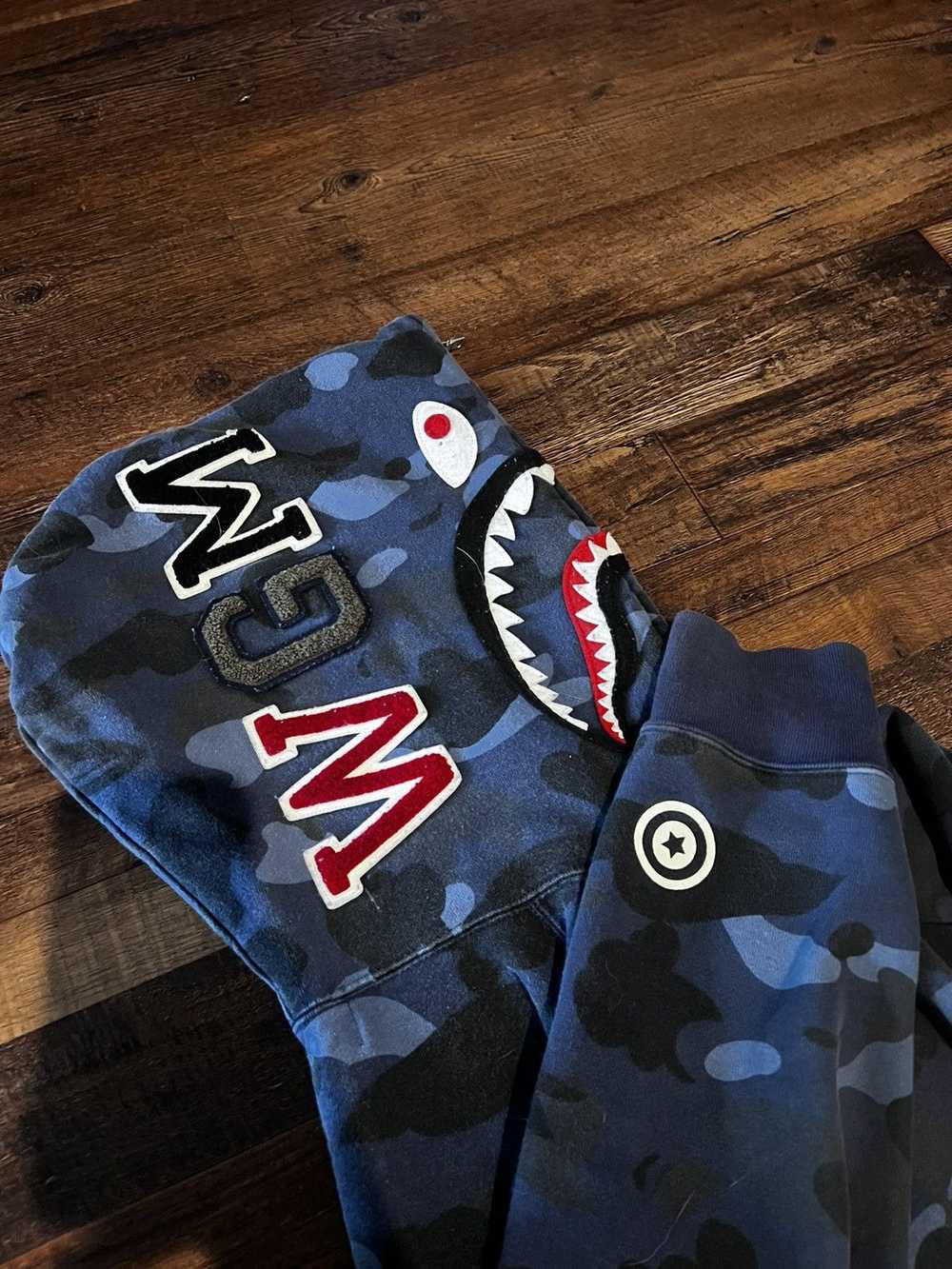 Bape Bape “busy shark” hoodie - image 2