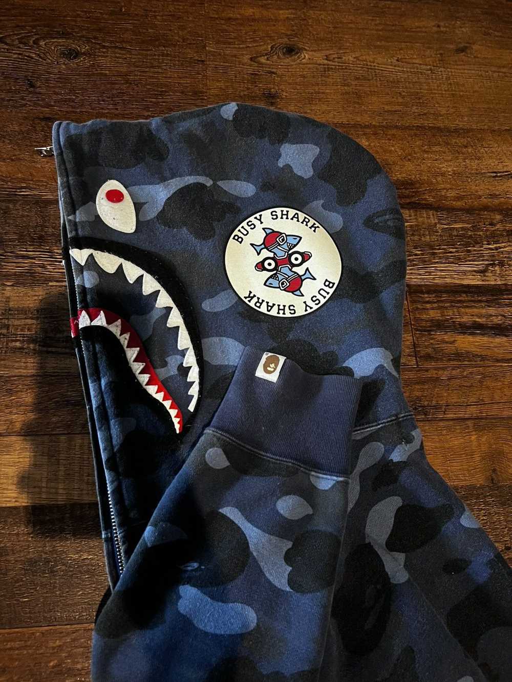 Bape Bape “busy shark” hoodie - image 3