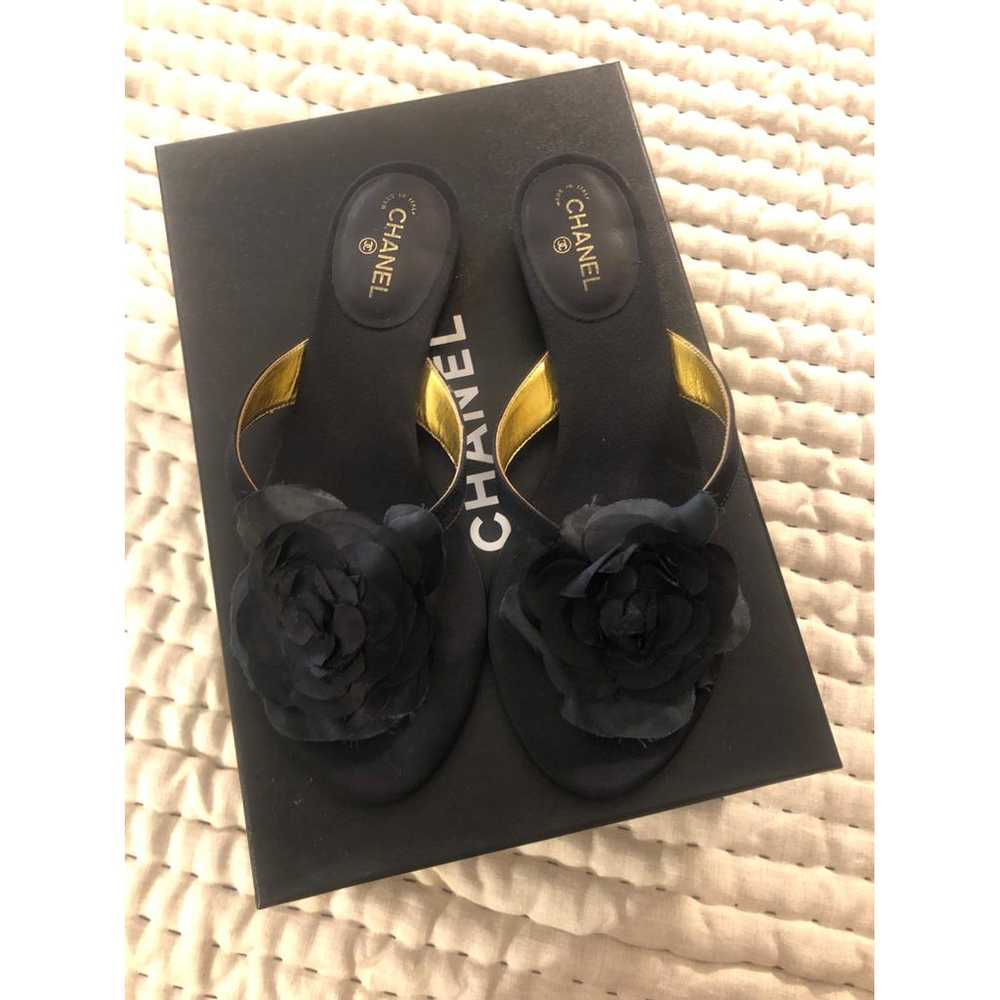 Chanel Cloth flip flops - image 12