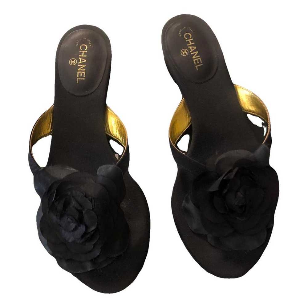 Chanel Cloth flip flops - image 1