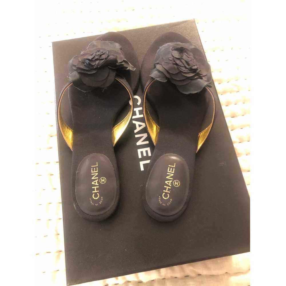 Chanel Cloth flip flops - image 8