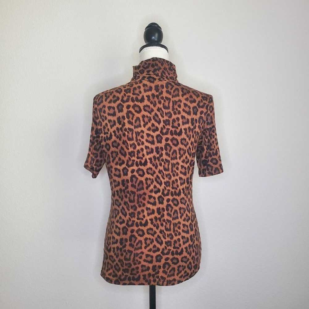 Michael Kors Michael Kors Leopard Print Turtlenec… - image 3