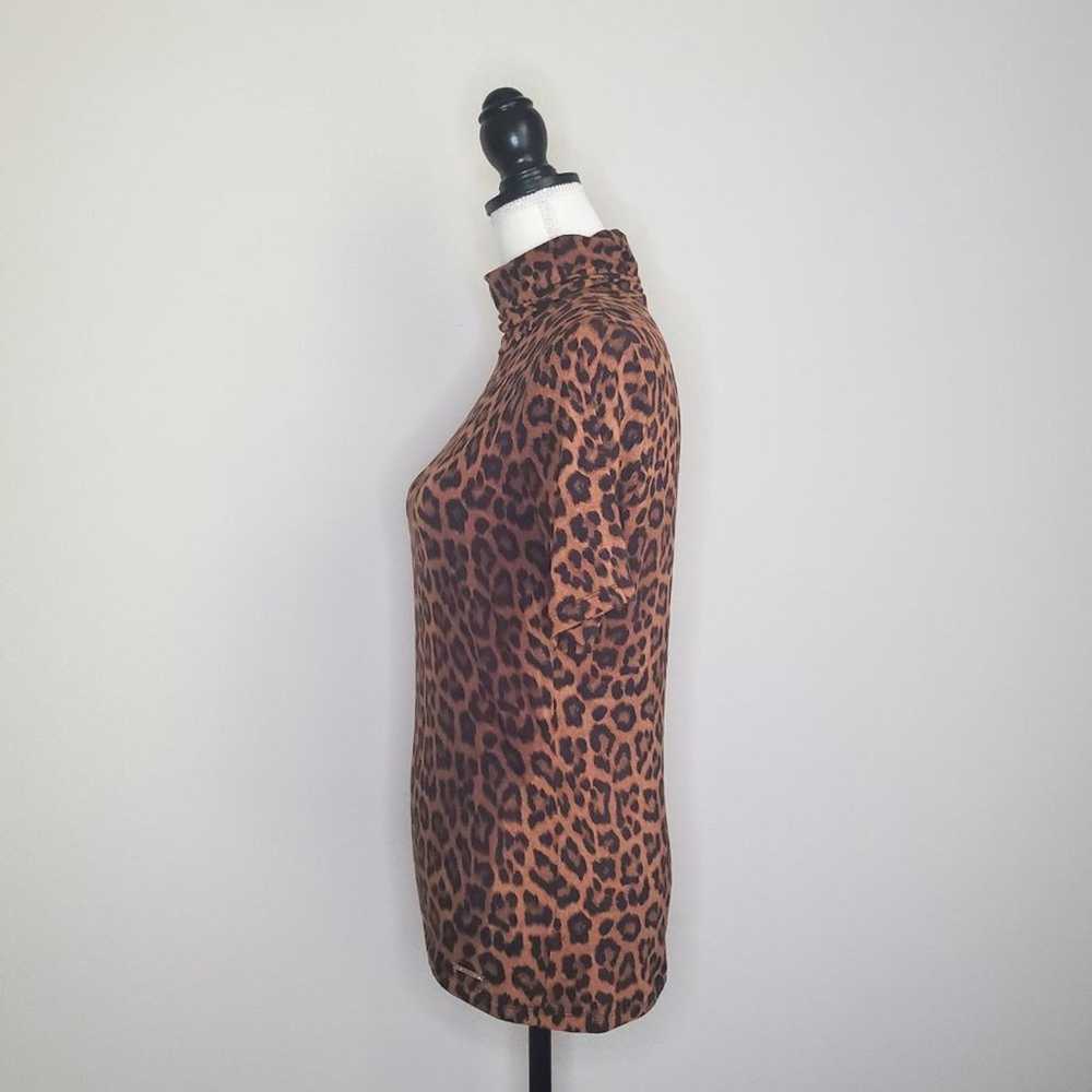 Michael Kors Michael Kors Leopard Print Turtlenec… - image 4