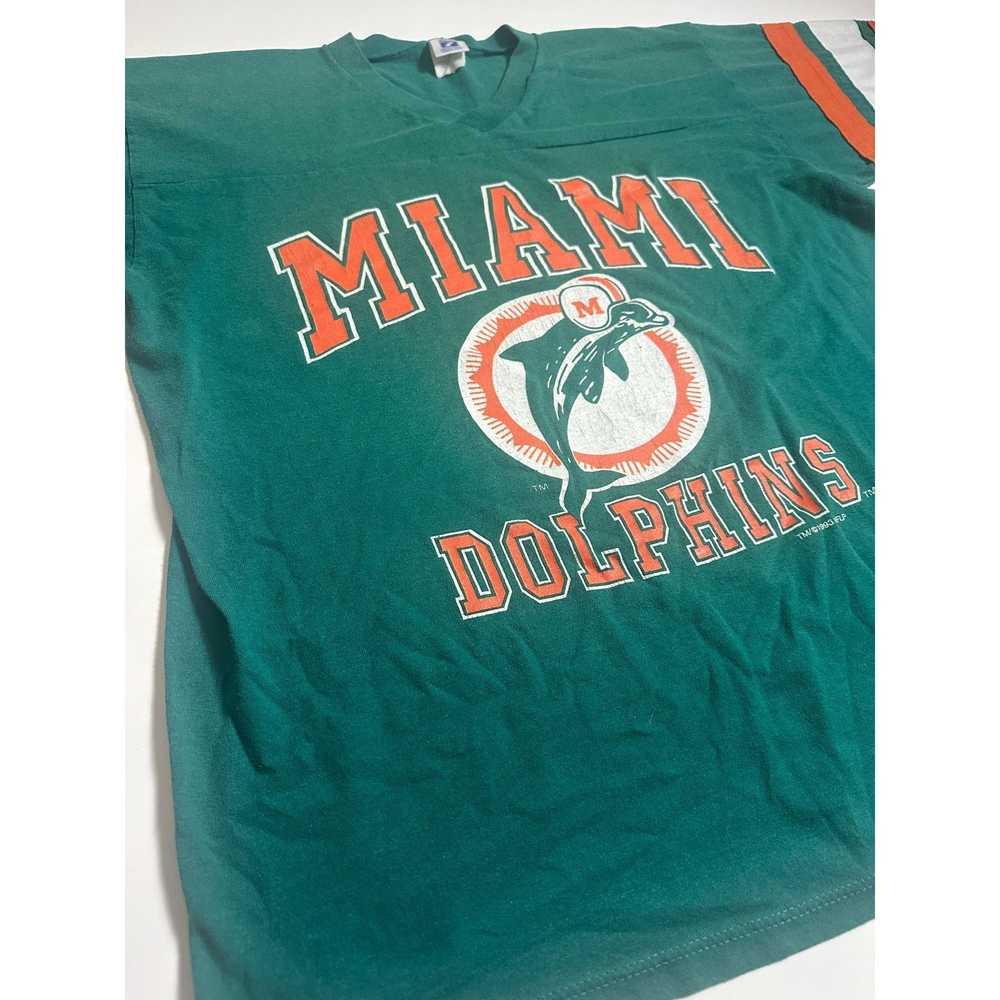 Logo 7 Miami Dolphins Vintage Logo 7 T-Shirt~XL~ - image 5