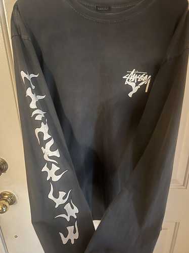 Stussy × Vintage Faded vintage stussy long sleeve