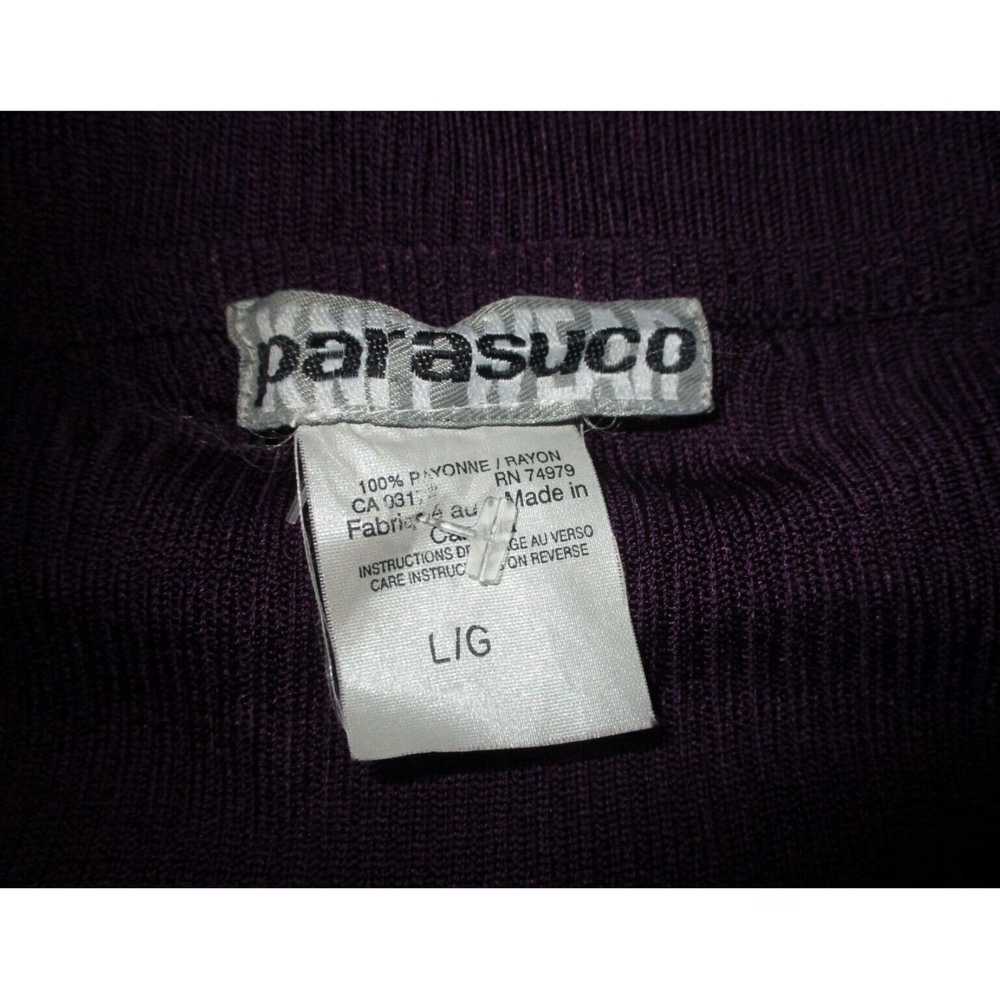 Parasuco Ladies Purple Tight Knit Rayon 3/4 Sleev… - image 6