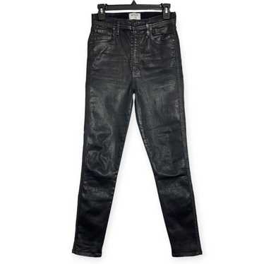 Agolde AGOLDE Super High Rise Coated Skinny Jeans 