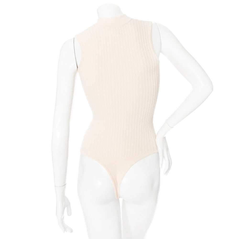 KHAITE Khaite Wool Blend Knit Button Down Bodysuit - image 4