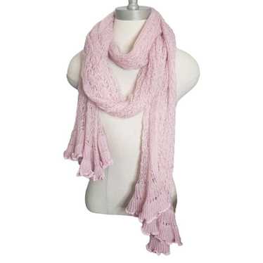 Designer CT821 Pink Crochet Scarf