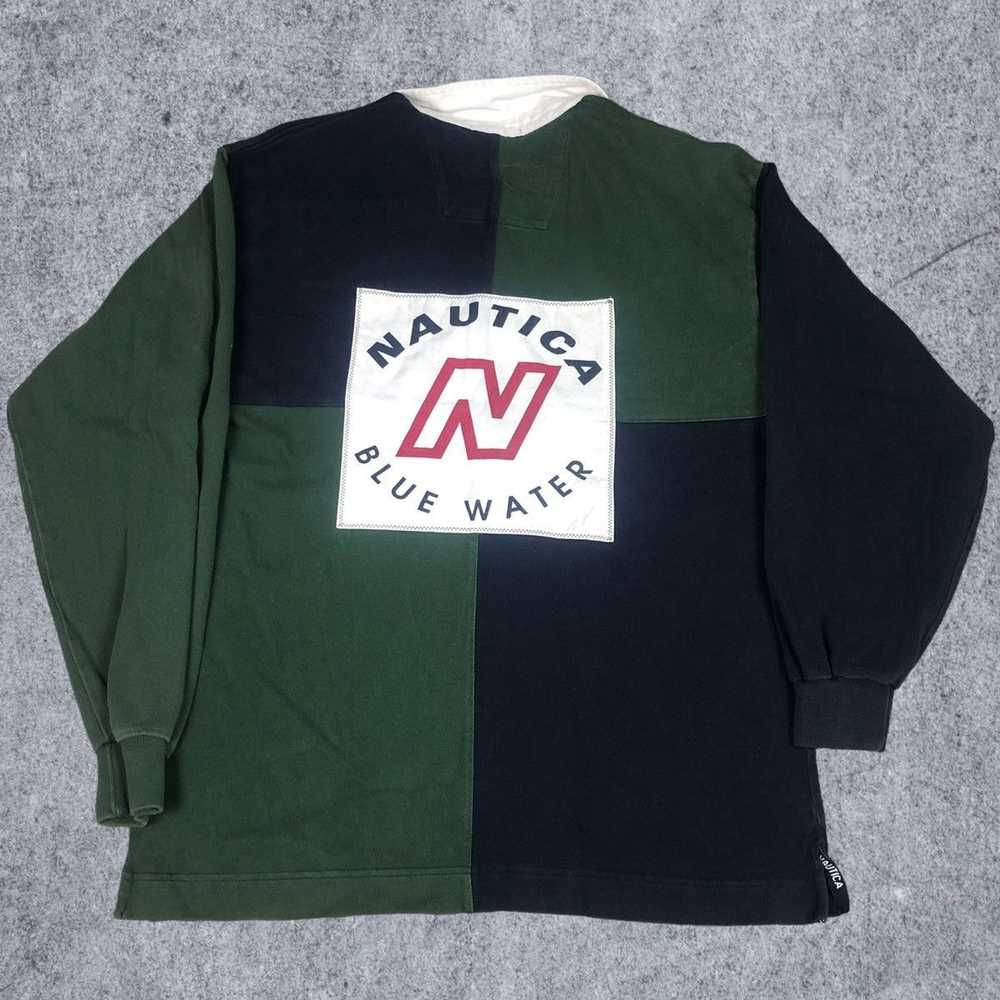 Nautica × Vintage Vintage Nautica Blue Water Chal… - image 1