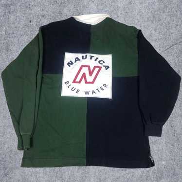 Nautica × Vintage Vintage Nautica Blue Water Chal… - image 1