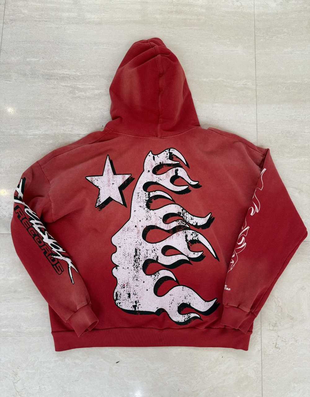 HELLSTAR ***RARE RED HELLSTAR FLAME HOODIE - image 3